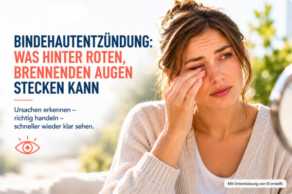 schrift-Frau-Bindehaut
